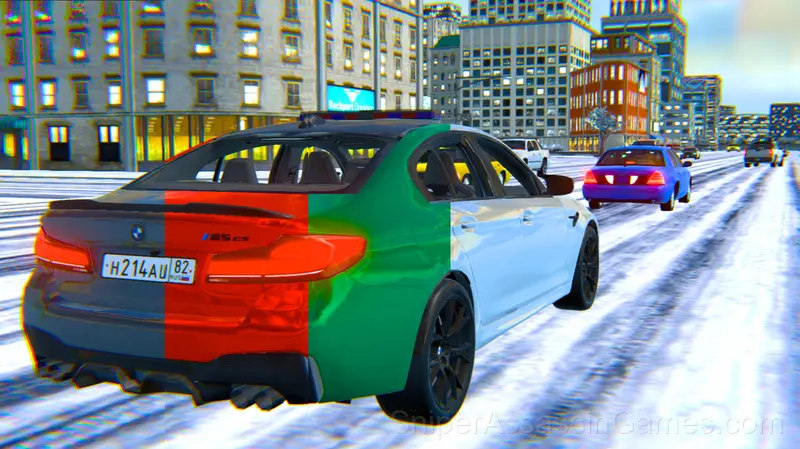 BMW M5 CS Winter Drift gameplay screenshot 5