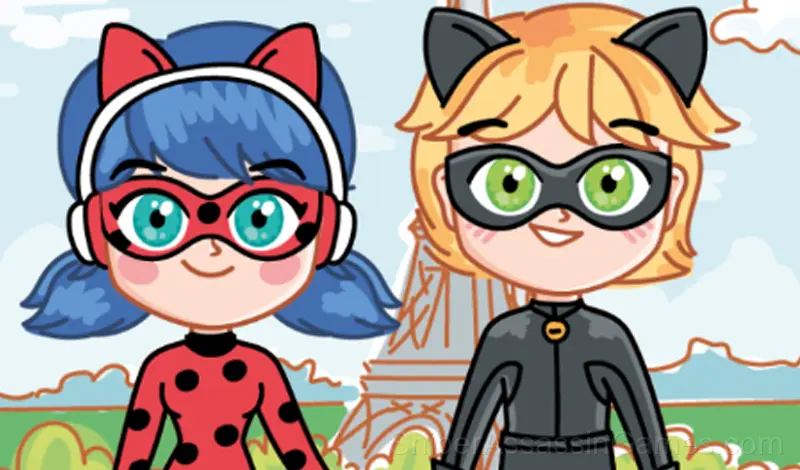 Play Ladybug and Cat Noir Dress up