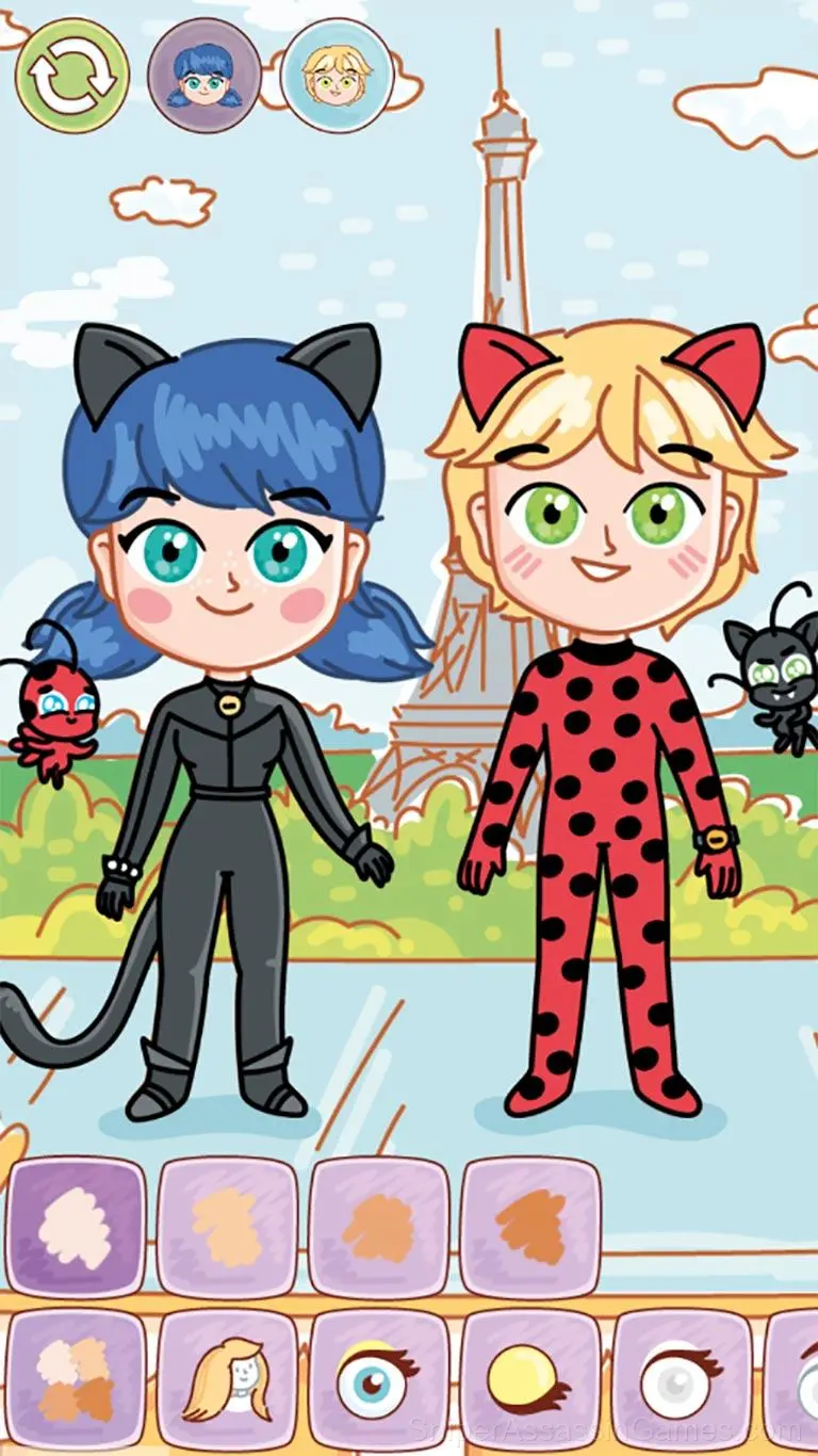 Ladybug and Cat Noir Dress up gameplay screenshot 4