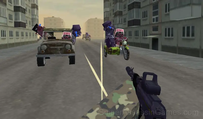 Play Obby: Shooter on Cars