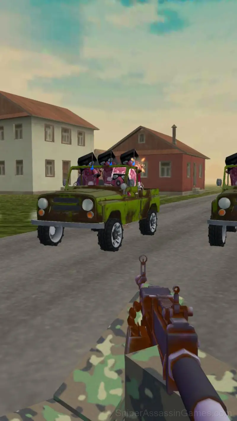 Obby: Shooter on Cars gameplay screenshot 3