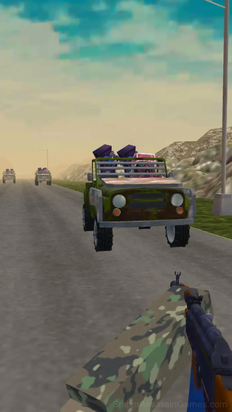 Obby: Shooter on Cars gameplay screenshot 4