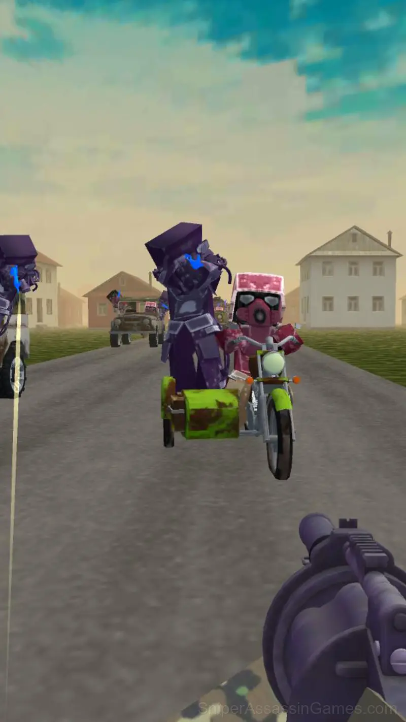 Obby: Shooter on Cars gameplay screenshot 5