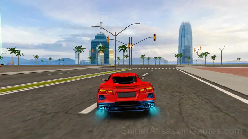 Sports cars and city gameplay screenshot 1