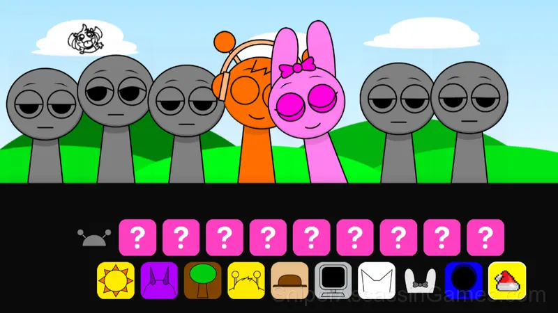 Sprunki Kissing Mod gameplay screenshot 1