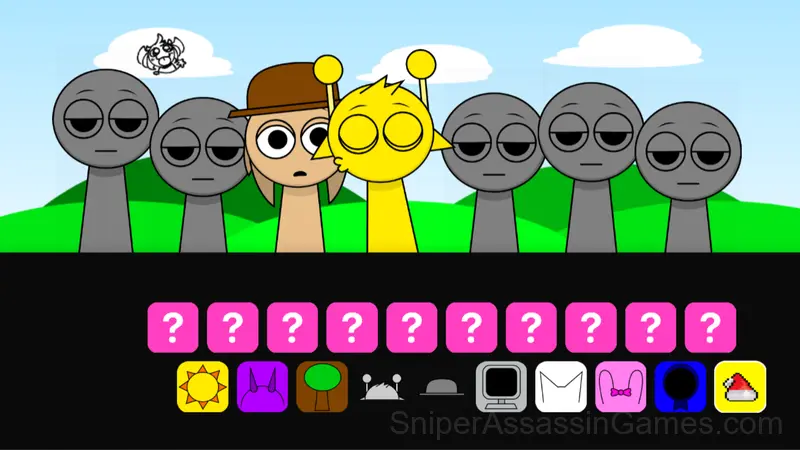 Sprunki Kissing Mod gameplay screenshot 2