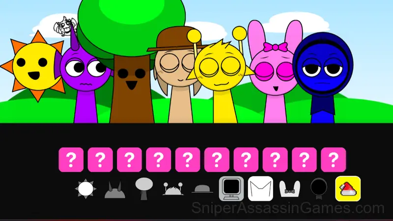 Sprunki Kissing Mod gameplay screenshot 3