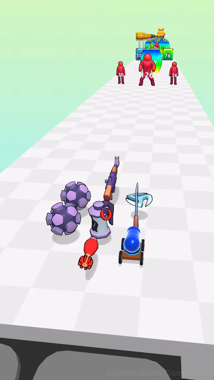 Gun Crafter Run: Merge & Shoot gameplay screenshot 2