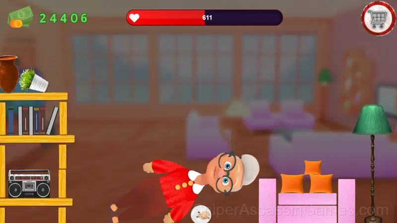 Cat vs Granny! Ragdoll sandbox gameplay screenshot 1
