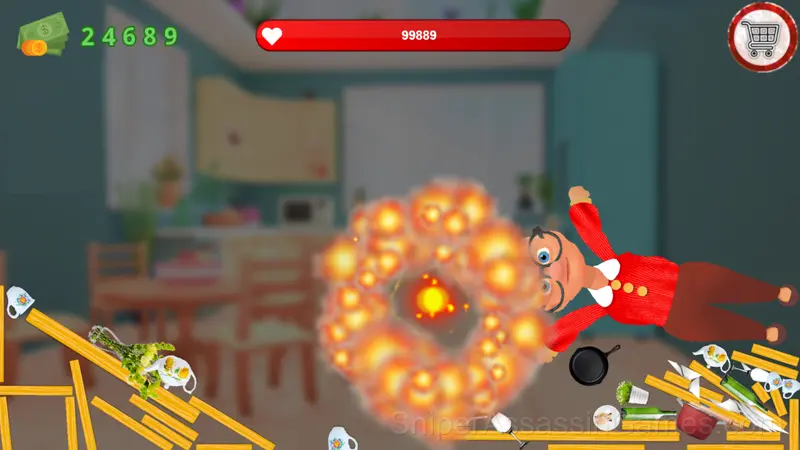 Cat vs Granny! Ragdoll sandbox gameplay screenshot 3