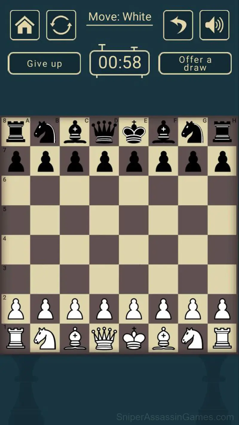 Chess online 2 players gameplay screenshot 1