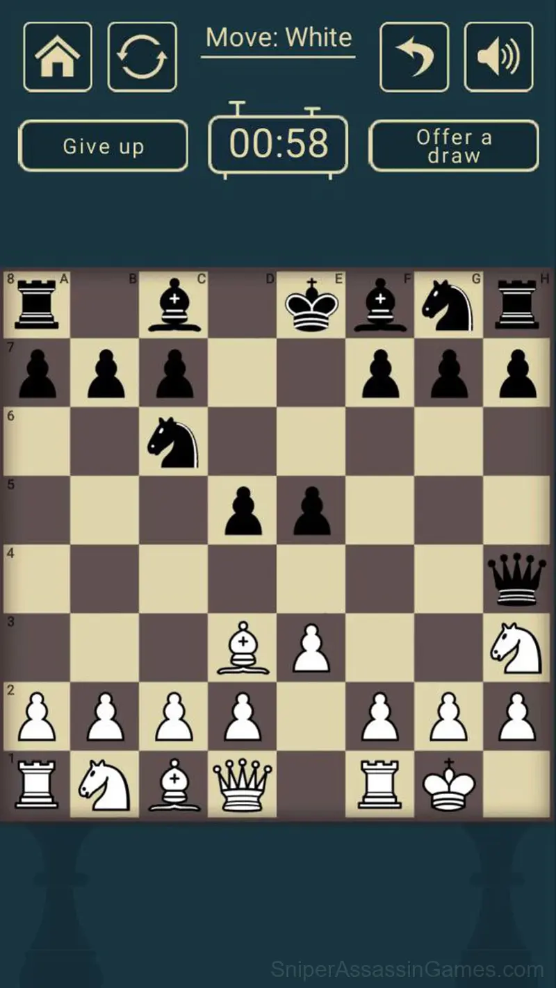 Chess online 2 players gameplay screenshot 2