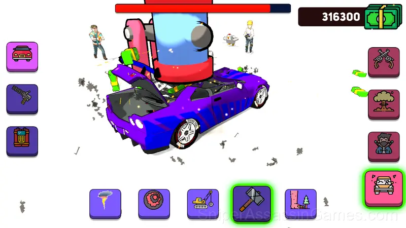 Smash the Car to Pieces! gameplay screenshot 2