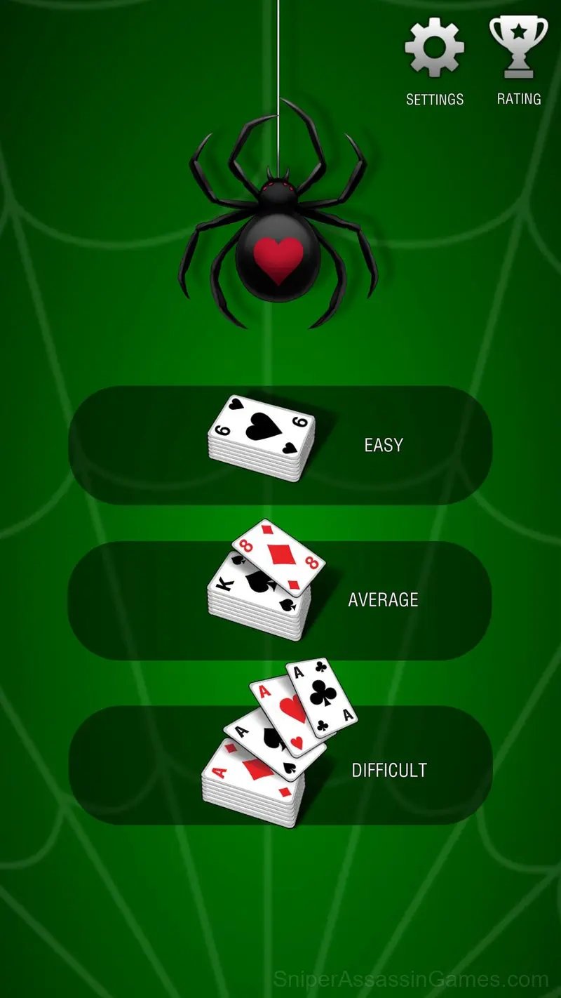 Solitaire Spider 2025 gameplay screenshot 2
