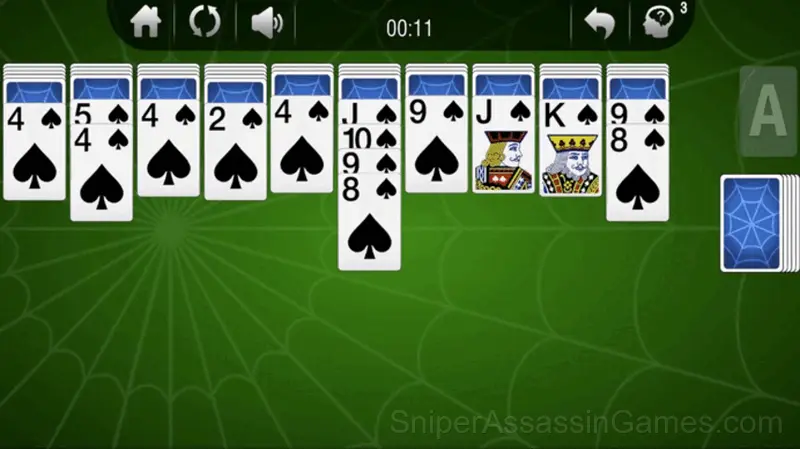 Solitaire Spider 2025 gameplay screenshot 5