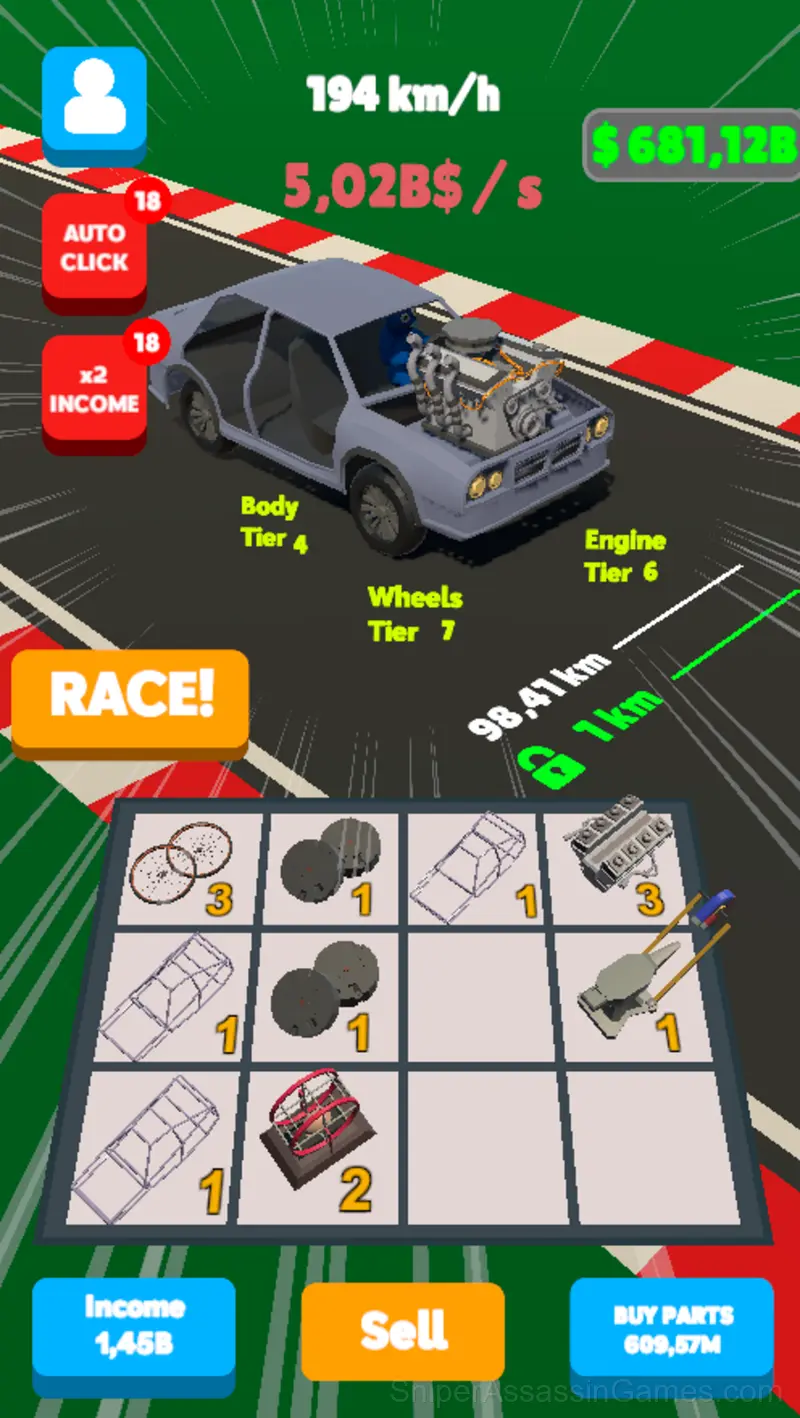 Noob vs Pro: Build a car gameplay screenshot 2