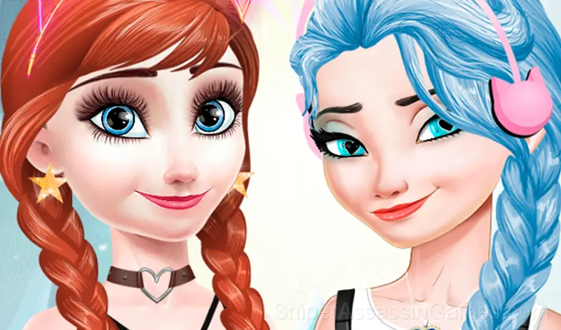 Play Frozen Dress Up Anna and Elsa