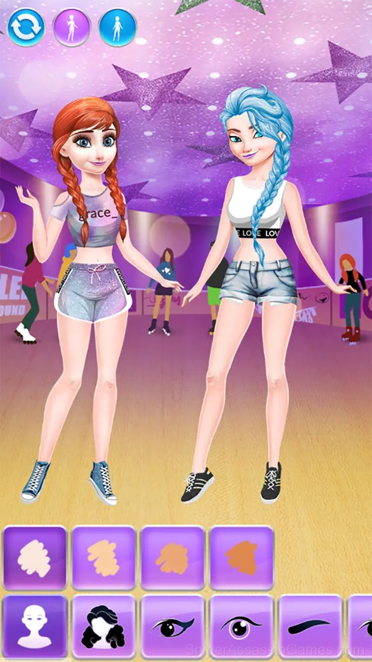 Frozen Dress Up Anna and Elsa gameplay screenshot 1