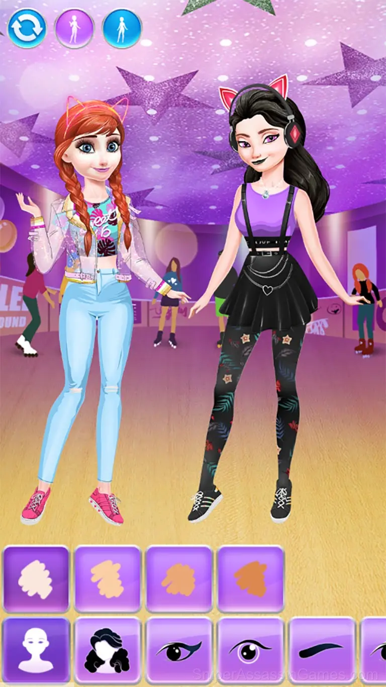 Frozen Dress Up Anna and Elsa gameplay screenshot 2