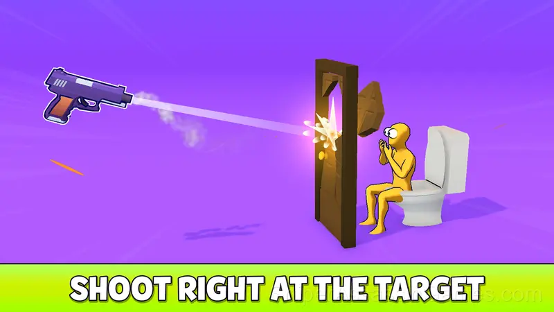 Ragdoll Gun Shooter! Cannon Spinner Playground gameplay screenshot 1