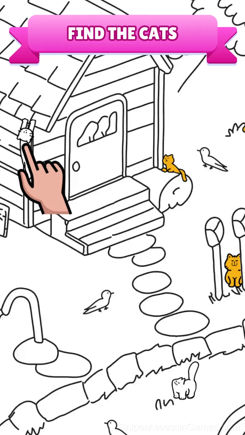 Spot the Cat. Hidden Cats gameplay screenshot 1