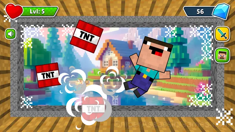 Noob Squid Craft Playground Sandbox Ragdoll Mod gameplay screenshot 1