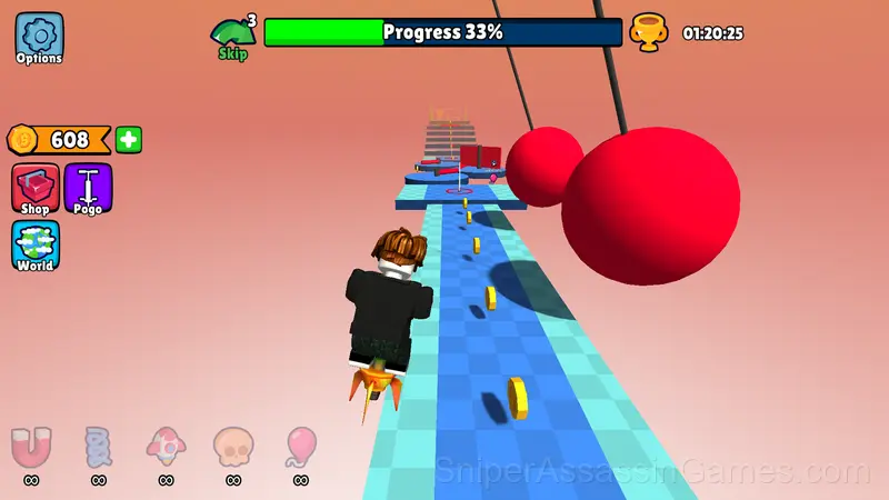 Obby but You're on a Pogo gameplay screenshot 3