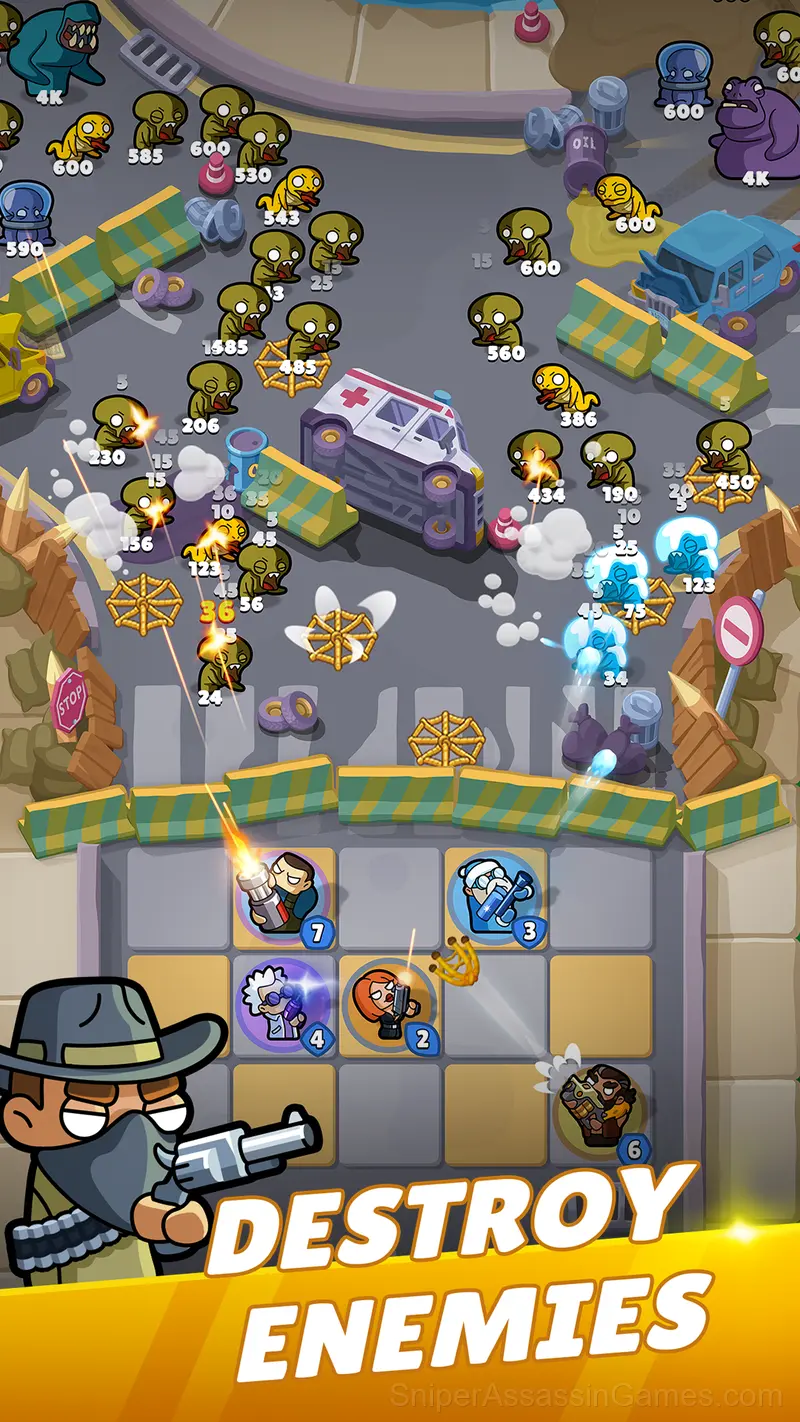 Merge Mercs: Tower Defense TD gameplay screenshot 4