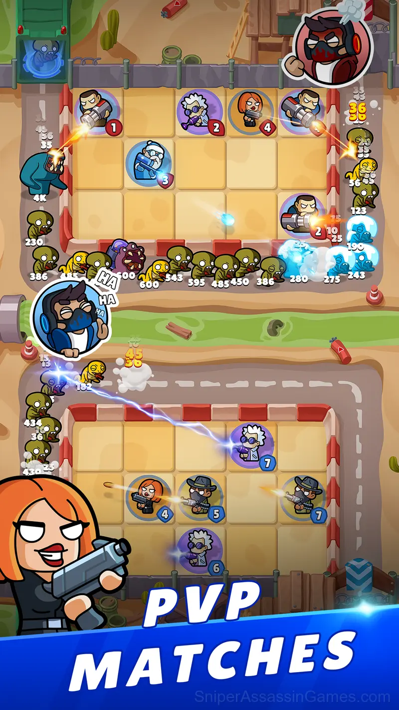 Merge Mercs: Tower Defense TD gameplay screenshot 6