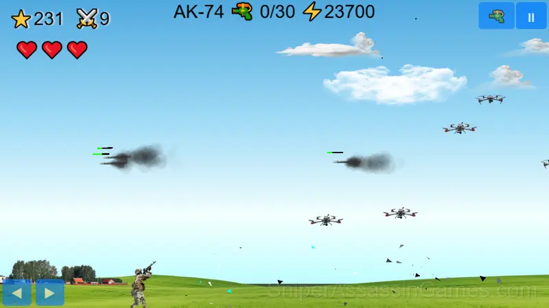 Battle with Drones gameplay screenshot 1