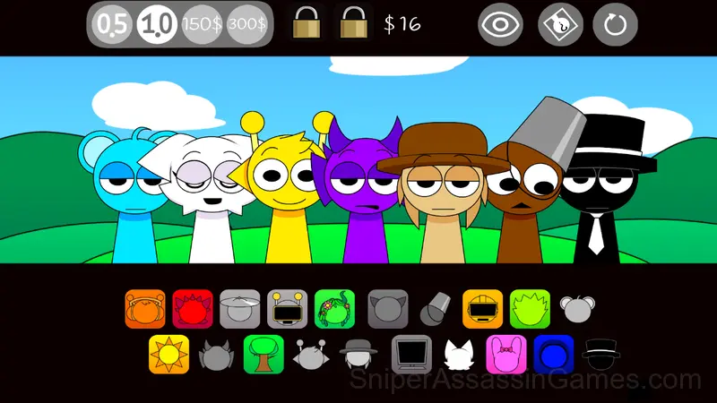 Sprunki Pyramixed gameplay screenshot 2