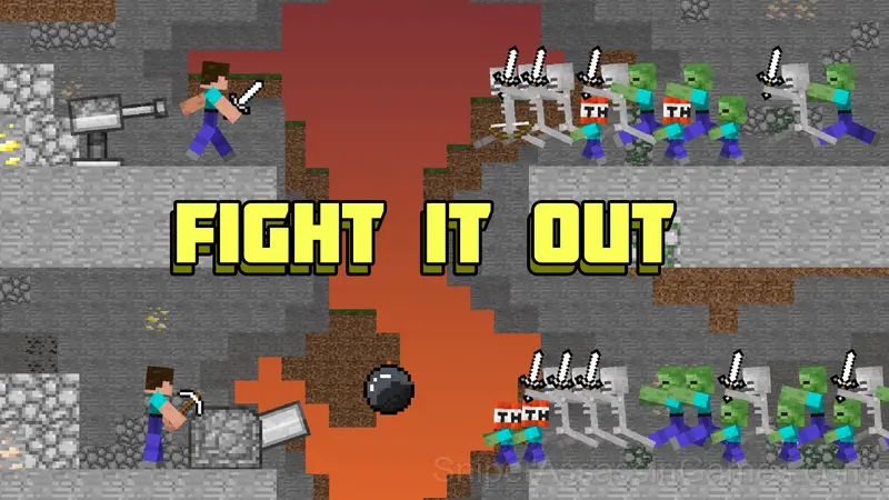 Noobs are building a base against zombies gameplay screenshot 3