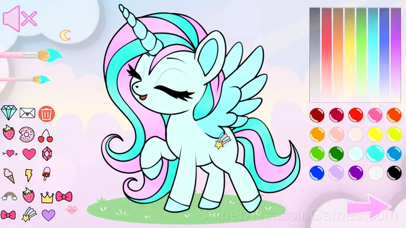 Draw a Pony: ASMR coloring book gameplay screenshot 3
