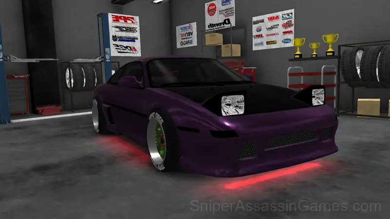 Night for drift gameplay screenshot 1