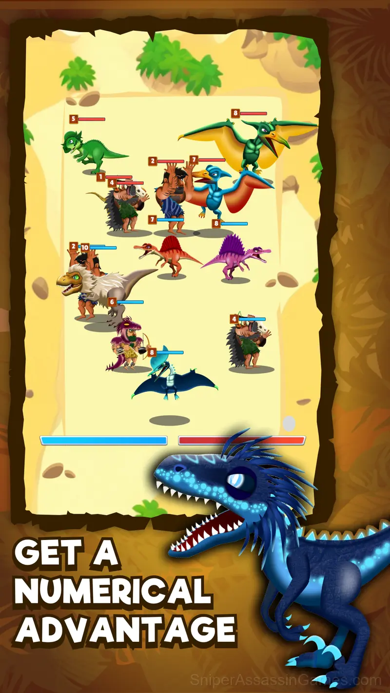 Jurassic Battle! Dinosaur Evolution! gameplay screenshot 1