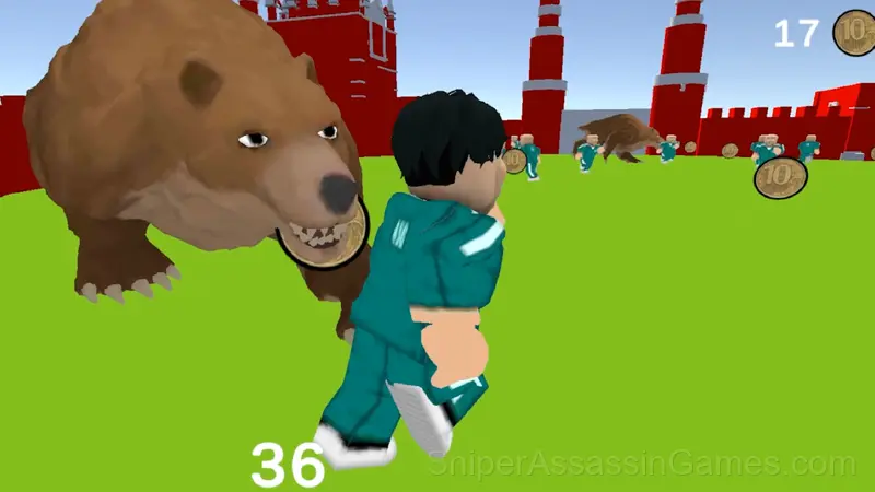Games of squid in Russia gameplay screenshot 1