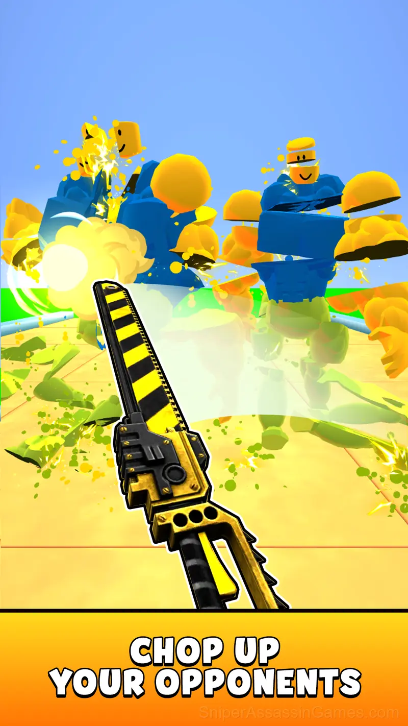 Obby Sword! Cut Enemies at Blocks Arena! gameplay screenshot 1