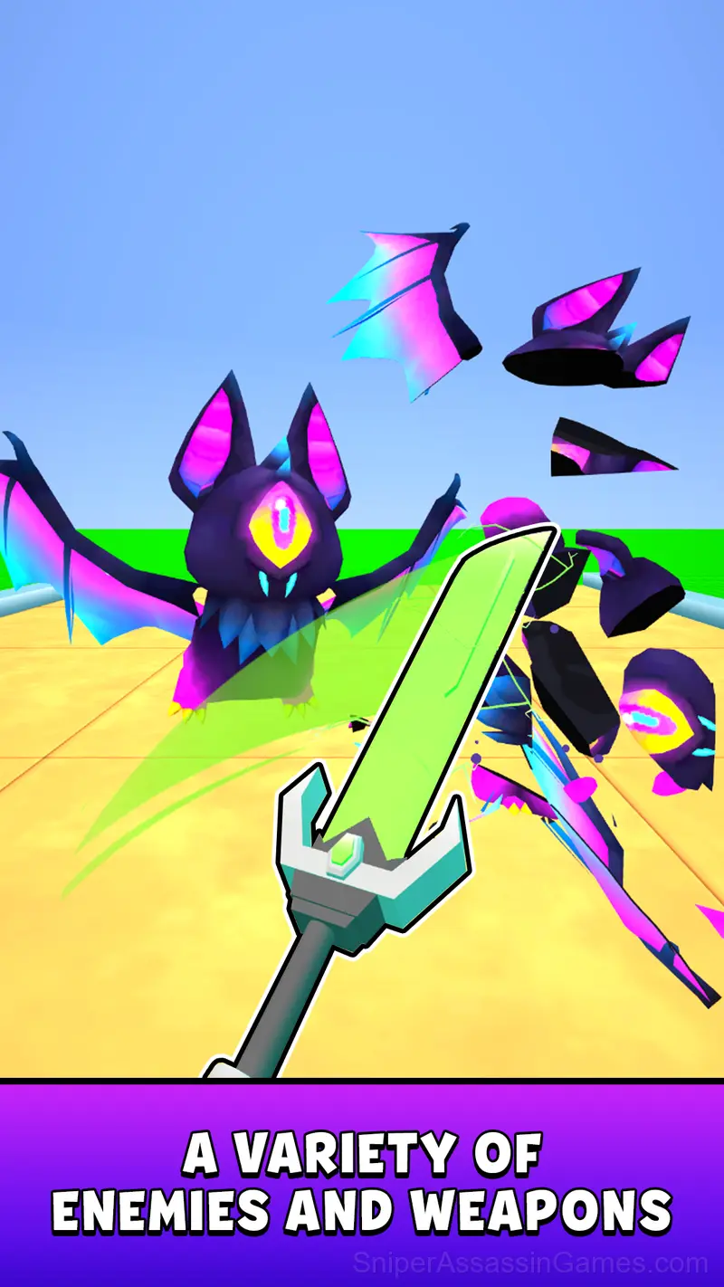 Obby Sword! Cut Enemies at Blocks Arena! gameplay screenshot 2