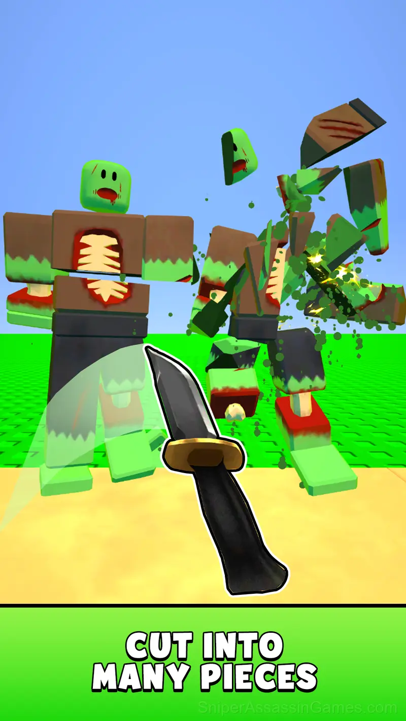 Obby Sword! Cut Enemies at Blocks Arena! gameplay screenshot 3