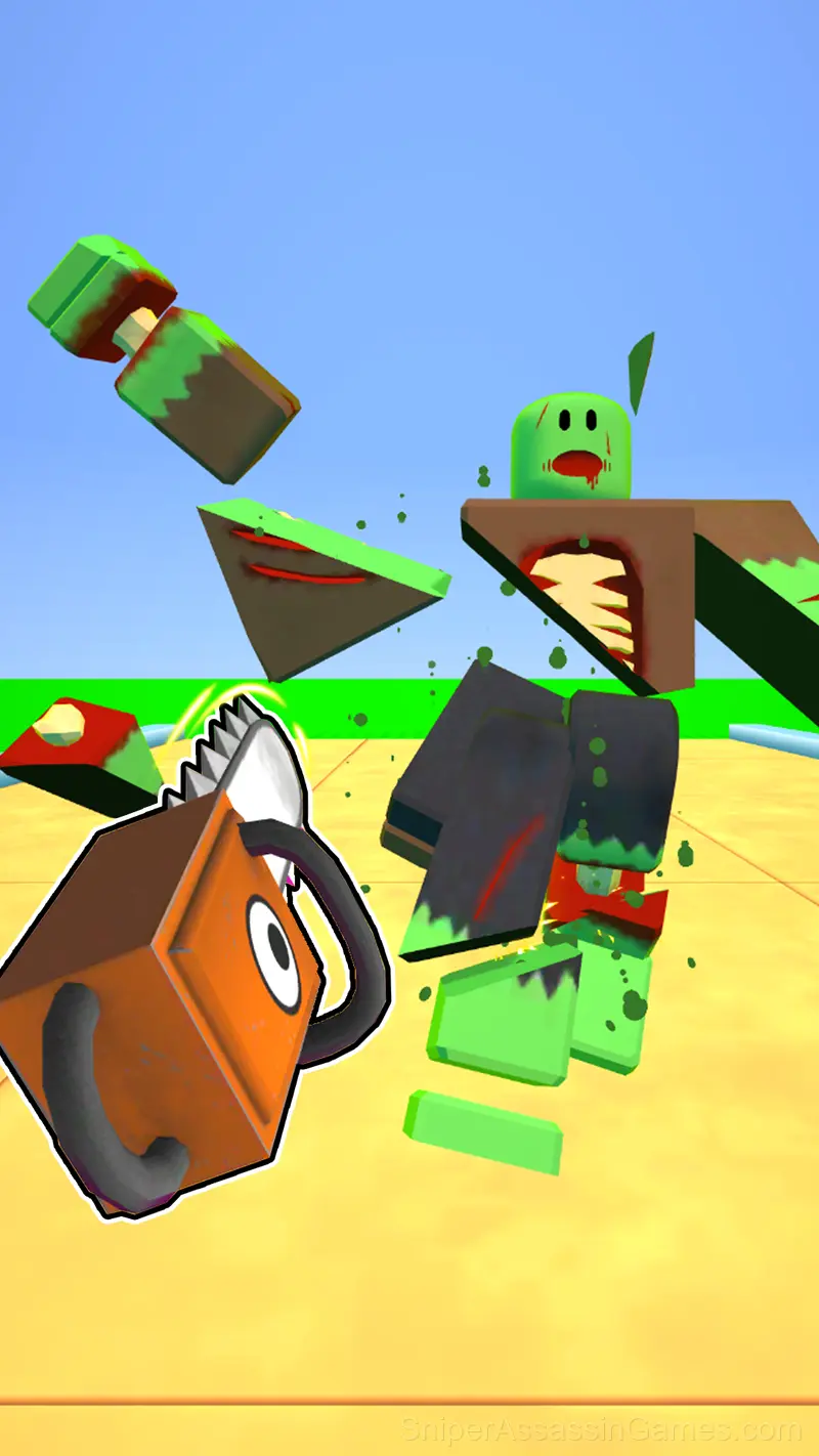 Obby Sword! Cut Enemies at Blocks Arena! gameplay screenshot 5
