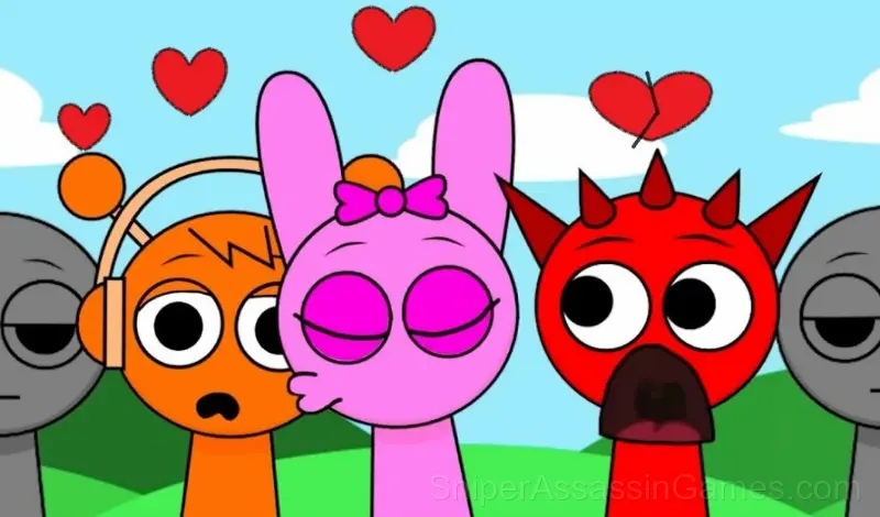 Play Sprunki Sinner Kiss