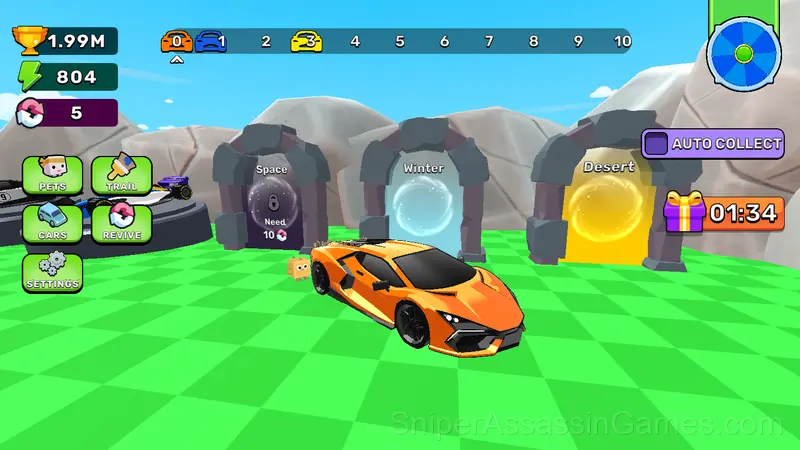 Obby: Drive your car as far as possible gameplay screenshot 4