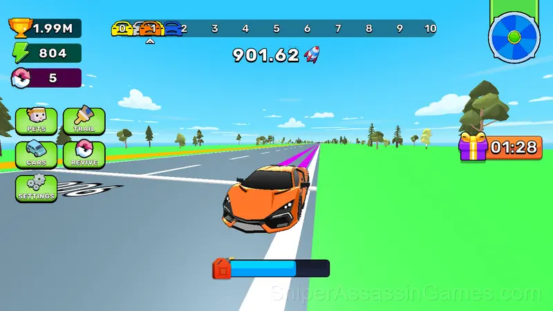 Obby: Drive your car as far as possible gameplay screenshot 5