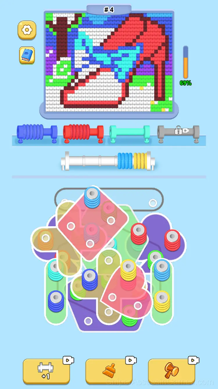 Thread Jam - Untangle Ropes gameplay screenshot 2