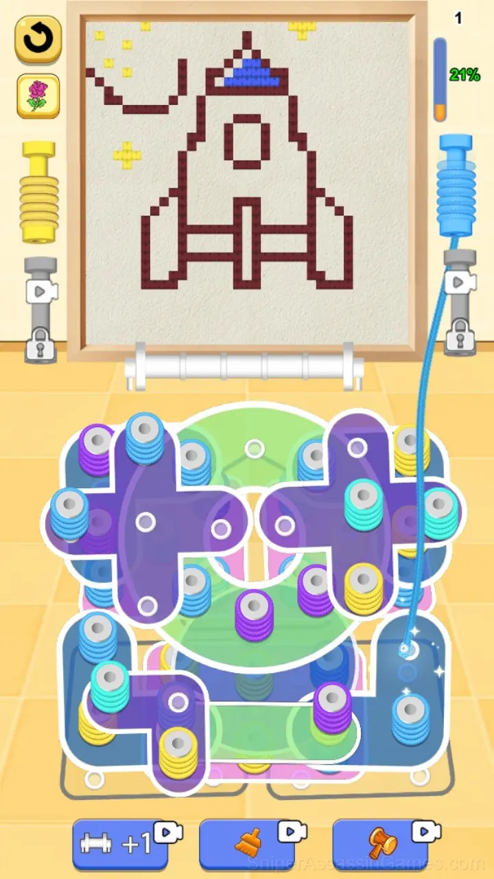 Cord Jam - Untangle Thread Ropes gameplay screenshot 1