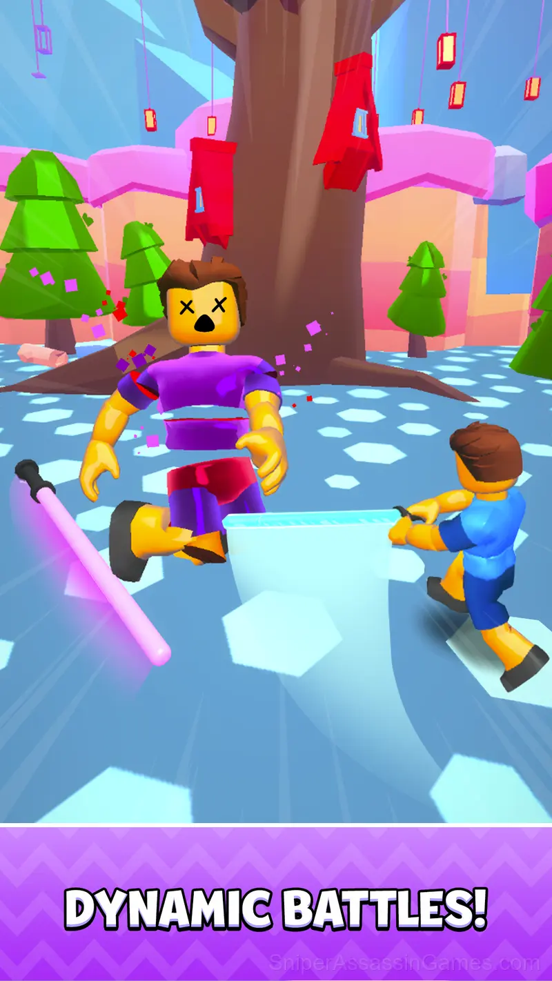 Hero Blocks Arena! Ragdoll Sword Fight! gameplay screenshot 2
