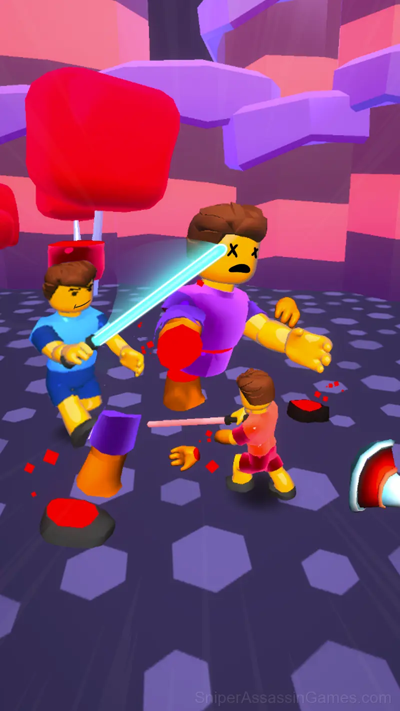 Hero Blocks Arena! Ragdoll Sword Fight! gameplay screenshot 5