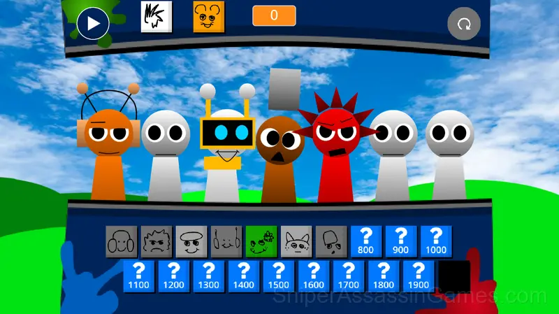 Sprunki 1996 gameplay screenshot 1
