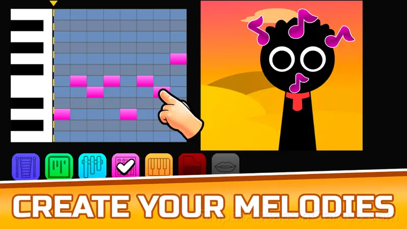 Sprunki Phase Mixed Playground - Create Sprunki gameplay screenshot 2
