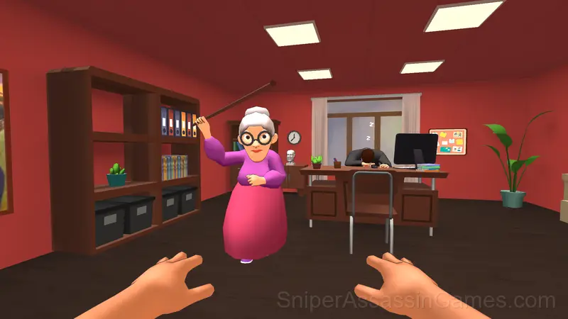 Schoolboy and Granny gameplay screenshot 1